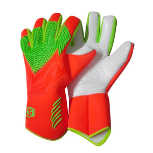 Gants de gardien de but professionnels tout temps respirants unisexes en latex blanc Contact Latex Neon Strike Negative Cut rose vif citron - Product Image 5