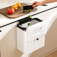 Poubelle pliable murale en PP et silicone pour la collecte des déchets – Conteneur de rangement pour ordures – Vente en gros