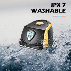 Kit de Corte de Pelo Inalámbrico a Prueba de Agua para Uso Doméstico con Cuchilla Curva de Acero Inoxidable, Afeitadora de Cabeza Impermeable IPX7 para Recortadora de Pelo - Product Image 6