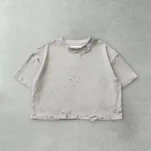 T-shirt pour homme en gros, coupe classique, streetwear, 100% coton jersey, 220 grammes, respirant, sérigraphie - Product Image 6