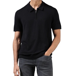 Polo de travail au tarif de gros personnalisé Polo style décontracté pour hommes Polo à demi fermeture éclair Polo taille américaine et européenne - Product Image 1