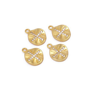 Laiton or pendentif connecteur simple boucle breloques bricolage trouver des composants pour artisanat bijoux accessoires - Product Image 4