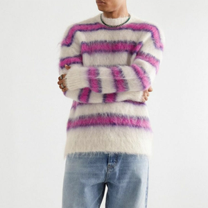 Suéter de Punto de Cachemira y Lana para Hombre, de Manga Larga, Color Sólido Informal, con Logotipo Personalizado en la Parte Delantera, Antiarrugas, de Secado Rápido y Antibolitas - Product Image 1