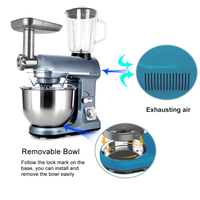 Robot Pâtissier Multifonction Électrique de Cuisine de 4 L, 5 L, 6 L, 7 L, 10 L