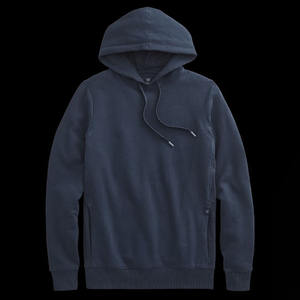 Haute qualité 100% coton éponge française sweat à capuche zippé Logo personnalisé bouffée impression Streetwear pull sweat uni teint hiver - Product Image 6