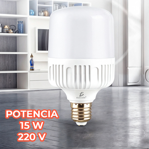 Set di 5 Lampadine LED Super Luminose 15W 6500K per Attacchi E26 B22 E40 E27 con Chip SMD, Corpo in Alluminio/PC per Uso Domestico - Product Image 3