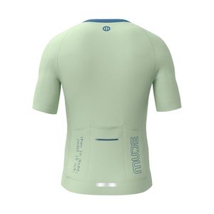 Maillot de cyclisme léger pour homme GLIDE Menthe - Vêtements de sport d'été sublimés personnalisés - Product Image 5