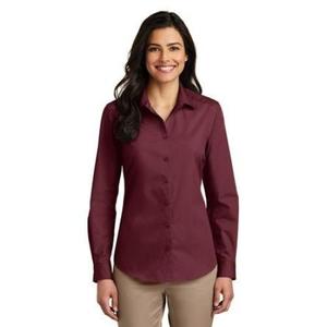 Meilleurs fabricants de vêtements de haute qualité femmes uniformes chemises couleur unie bureau travail dames robe femmes uniformes chemises - Product Image 2