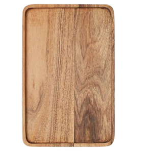 Design attrayant plateau de service en bois forme personnalisée taille poignée en métal mariage événement assiette plat cuisine maison fête - Product Image 3