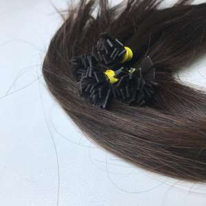 ผมต่อเคราตินเป็นลอนธรรมชาติผมมนุษย์ทำจากผมตรงมีหนังกำพร้าแบบเต็มทรงเวียดนามแท้100% - Product Image 3