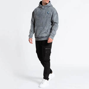 Sweat-shirts pour hommes effet délavé, coupe décontractée, design tendance, parfaits pour le quotidien et les activités de plein air - Product Image 4