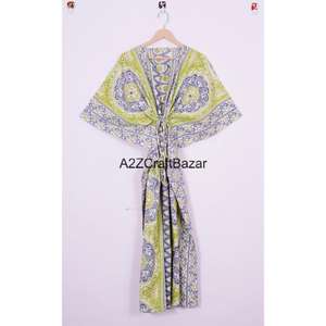 Wholesale Women's African Fashion Clothing Traditional Kaftan Robe Caftan Midi Floral Dress Comfortable Breathable Gown <b>Hippie</b> - Product Image 1