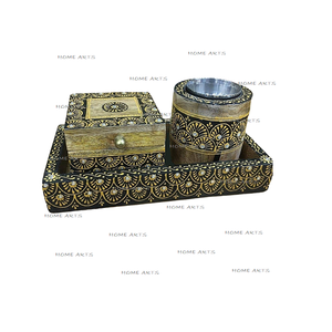 Superior Quality Incense Bakhoor <b>Burner</b> In Wooden And Mother Of Pearl Work Mabkhara With Oud Box For Home Fragrance - Product Image 5