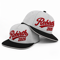 Casquette de baseball à 5 panneaux, broderie personnalisée, coton, visière plate, réglable, streetwear, sports de plein air, unisexe, casquette tendance