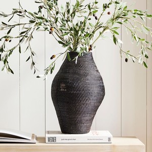 Vase noir mystère pour décoration couleur personnalisée vases tissés à la main de qualité supérieure pour fleurs sèches OEM ODM accepté - Product Image 6