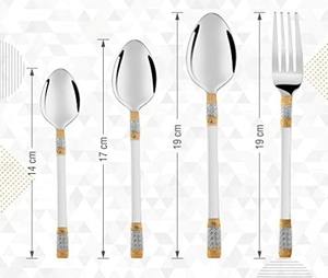 Juego de Cubiertos de 24 Piezas Chapados en Oro - Product Image 4