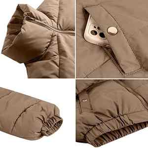 Chaquetas Acolchadas para Mujer, Transpirables, de Invierno, Nueva Colección, Alta Calidad, Personalizables, de Algodón Tejido, Impermeables, Ecológicas, con Capucha - Product Image 5