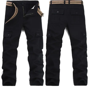 Pantalones de hombre de precio barato trabajo al aire libre senderismo Casual hombres Cargo pantalones jóvenes Casual de cintura media Slim Fit lavado Cargo pantalones Oem - Product Image 5