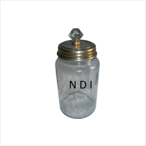 Pot de maçon en verre décoratif Transparent de haute qualité couverture de condiments faits à la main pour la couverture de stockage d'épices incluse - Product Image 1