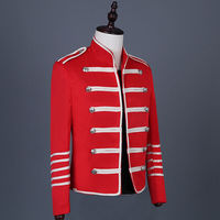 Vente en gros Veste de hussard Uniforme tunique à la mode Blazer de batteur Rock Band Vestes cool pour hommes