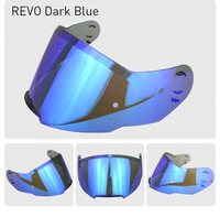 Visera para Casco Shaft 562, para Modelo 562, Visor Cromado para Casco con Amplificador, Visor de Repuesto para Casco
