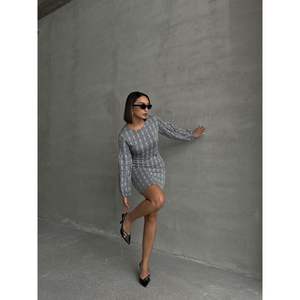 Robes décontractées Topshow, collection à carreaux - Produit en gros - Product Image 4