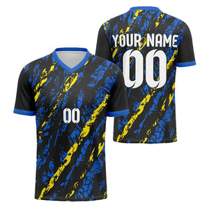 Camiseta de Fútbol Personalizada al por Mayor, Sublimada con el Logotipo del Equipo, Transpirable, OEM, Ligera, de Secado Rápido, para Hombre - Product Image 3