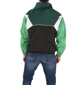 Veste coupe-vent à capuche respirante imperméable avec logo personnalisé Doublure en maille Veste coupe-vent zippée pour homme Taille plus - Product Image 6