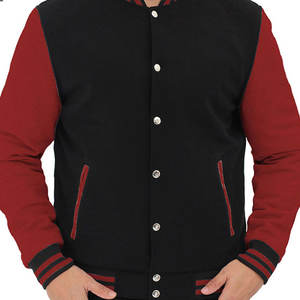 Vestes d'université à manches longues pour hommes sur mesure de couleur différente/vestes d'université pour hommes avec logo d'impression personnalisée - Product Image 6