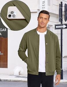 Meilleure vente Varsity Jacket pour hommes Chenille Broderie Streetwear Veste Logo personnalisé Respirant Léger Bouton unique - Product Image 3