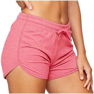 Pantalones Cortos Deportivos Casuales para Hombre, Cintura Elástica, 100% Algodón, Color Sólido - Product Image 1