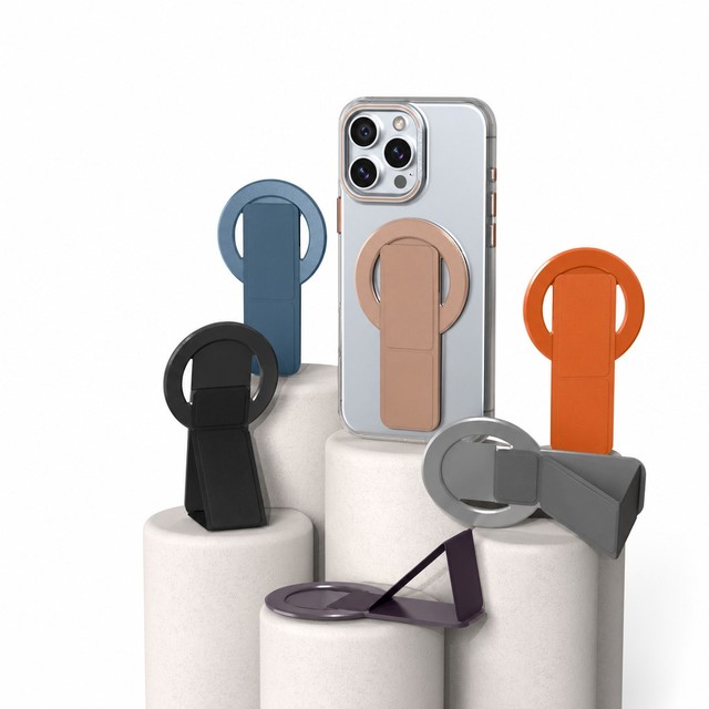 Aluminum Alloy Magnetic Phone Grip Foldable Stand Holder Ring Kickstand Universal for iPhone Samsung OEM ODM Supplier China