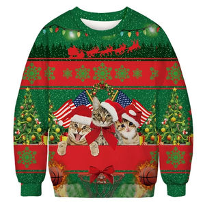 Sweat-shirts de Noël pour hommes et femmes, drôles, 3D, de haute qualité, imprimés sur mesure, avec poches - Product Image 3