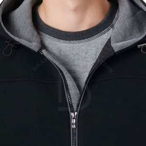 Sweats à capuche mélangés pour hommes de la meilleure qualité Impression à la mode Tissu doux et confortable Fermeture à glissière respirante pour les activités hivernales en plein air - Product Image 5
