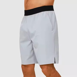 Pantalones cortos de gimnasio elásticos ligeros transpirables de secado rápido para hombre, pantalones cortos deportivos sólidos para entrenamiento físico, baloncesto, bolsillo lateral para - Product Image 1