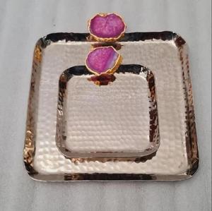 ถาดเสิร์ฟโลหะดีไซน์ไม่ซ้ําใครสําหรับตกแต่งบ้าน - Product Image 4