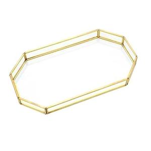 Plateau de service en verre en laiton fait à la main, nouveau miroir de luxe, taille personnalisée, plateau de cuisine, top des ventes en gros - Product Image 4