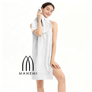 Juego de Toallas de Baño 100% Algodón Tejido de Color Sólido, Suave, Absorbente y Duradero, Toalla de Mano, Toallita - 500g/m2, Colección de 5 Piezas - Product Image 2