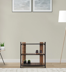 Étagère à chaussures en bois à 3 niveaux de qualité supérieure Organisateur de stockage peu encombrant de haute qualité pour couloir placard salon ou entrée - Product Image 4