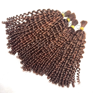 Cheveux en vrac de haute qualité vente chaude 2025 BRUN BUMERSE CHEVEUX BOUCLÉS 2025 - Product Image 4
