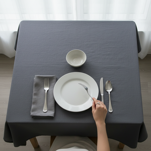 Cotton Luxury Woven <b>Tablecloth</b> Eco-Friendly Washable Customizable Minimalist Design for Restaurants Weddings Stylish Home Dining - Product Image 3