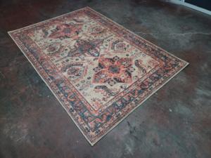 Tapis et moquette Adiva antidérapants en polyester à poils longs avec envers en coton turc tissé lavable pour salon et chambre à coucher - Product Image 3