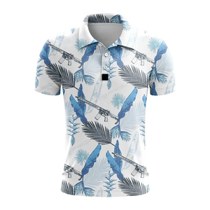 Última moda transpirable hombres para Polo camiseta hecha a medida media manga de punto al por mayor patrón sólido en precio bajo - Product Image 5