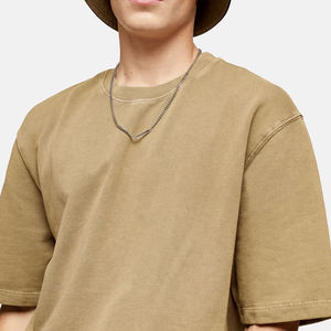 Ensembles T-shirt et short de haute qualité fabriqués à votre logo et surdimensionnés délavés ensembles courts unis 100% coton pour hommes, vente en gros de personnalisation - Product Image 5