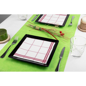 Tovaglioli Bordeaux 40x40cm con Stampa Lyon, Morbidi e Asciutti, B2B - Product Image 3