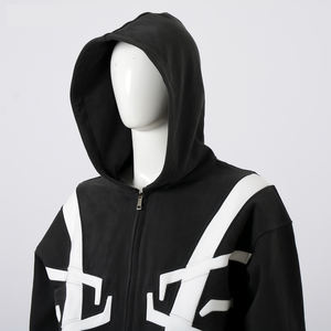 Sudadera con capucha extragrande de nuevo diseño de tela de algodón personalizada 500 Gsm con logotipo bordado/estampado para marca de invierno a pedido - Product Image 4