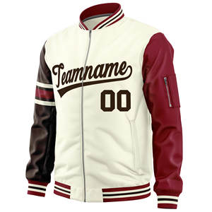 Service OEM Blouson bombardier de baseball brodé de haute qualité pour hommes personnalisé - Product Image 5