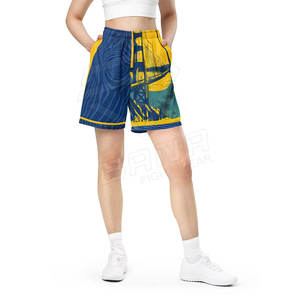 BSCI Short de basket-ball d'été à séchage rapide pour hommes taille élastique plaine survêtement respirant athlète Shorts d'entraînement grande taille - Product Image 5