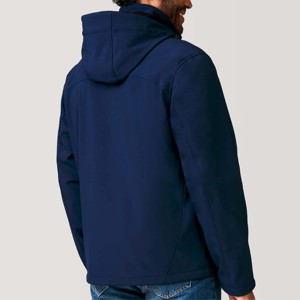 Veste softshell imperméable à capuche pour homme - Légère, séchage rapide, écologique, pour les aventures en plein air, toutes conditions météorologiques - Product Image 5