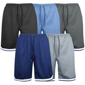 Paquete de 5 pantalones cortos de lona transpirables ligeros de cristal sólido de algodón 100% para hombre - Product Image 1